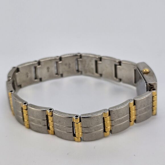 Caravelle Bulova Women's Watch 18MM White Dial Two Tone Bracelet 7" New Battery - Picture 9 of 14